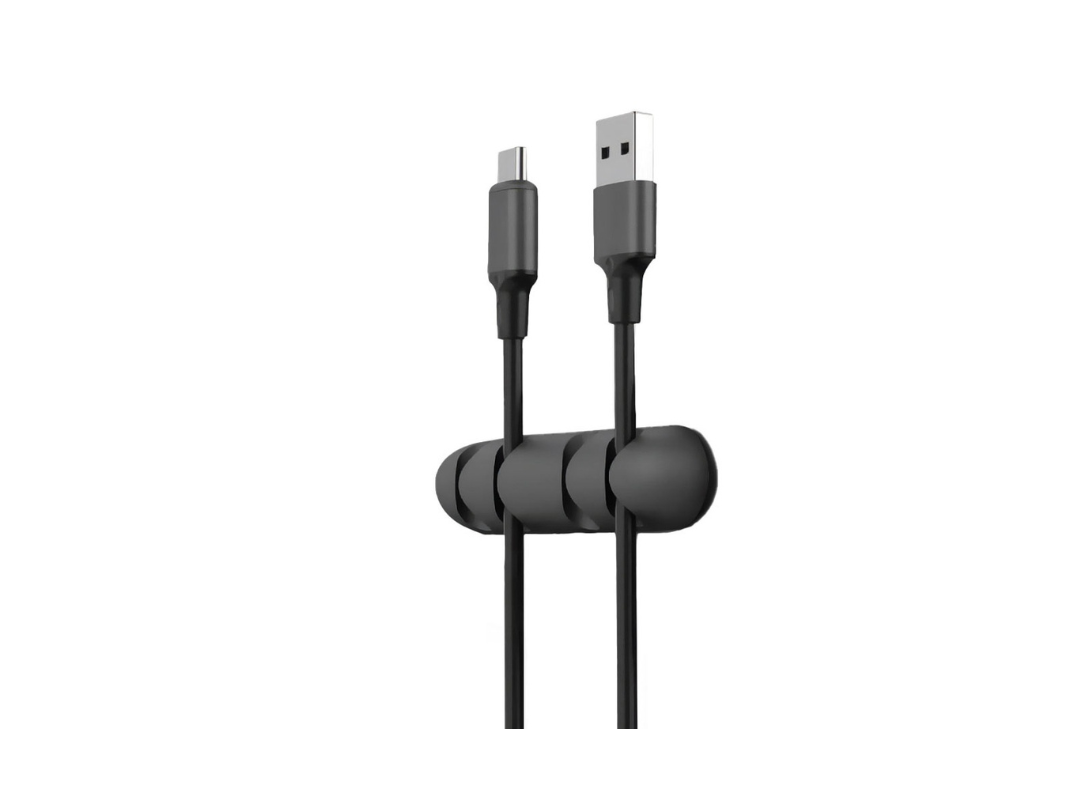Green Lion 8-in-1 Cable Organizer – Black | Desk Cable Management Qatar