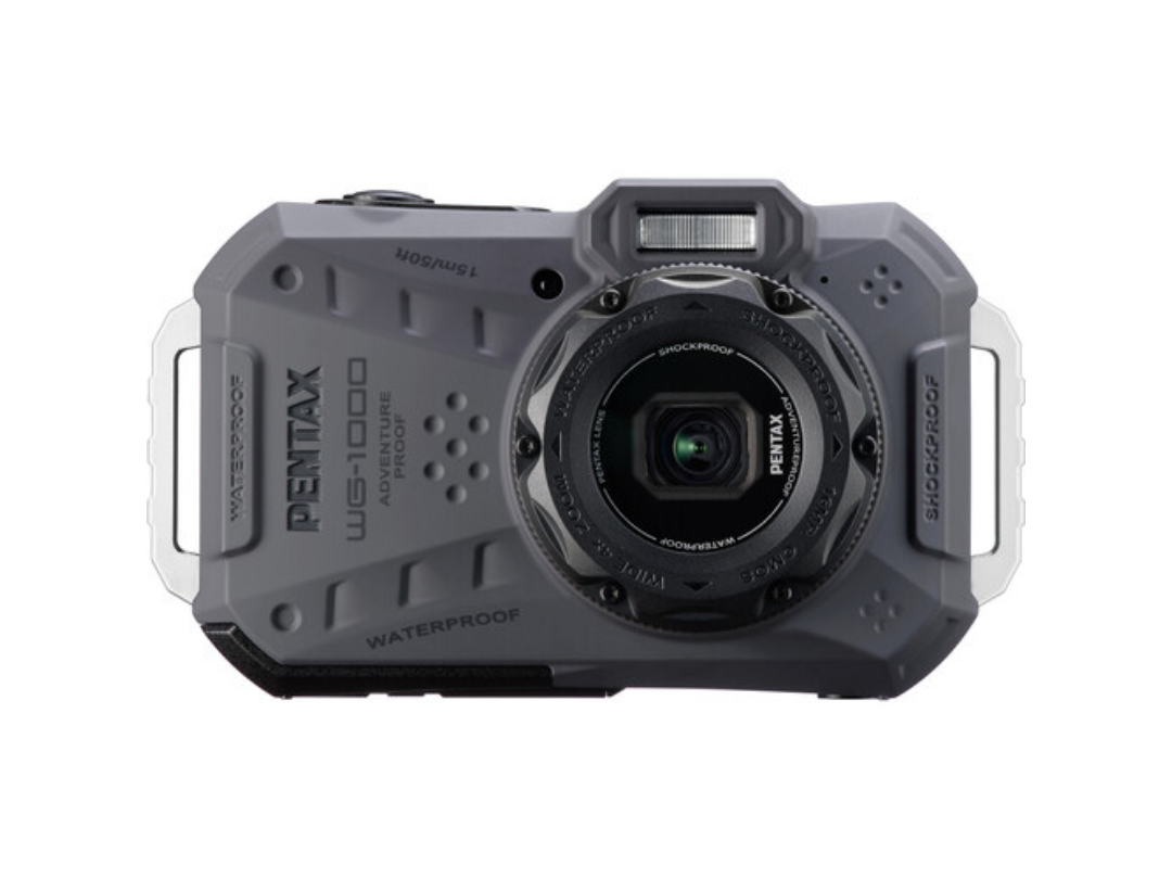 Pentax WG-1000 Waterproof Camera, 16.3 MP, 4X Zoom, Full HD Video