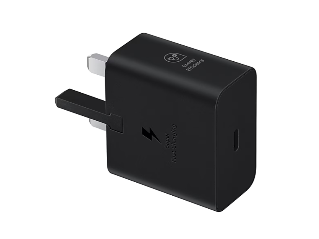 Buy Samsung 25W Power Adapter without Cable - Black for Fast Charging in Qatar