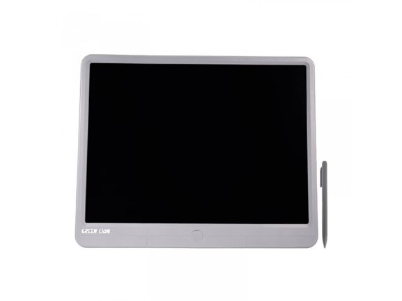 لوحة كتابة رقمية LCD من Green Lion مقاس 15 بوصة - رمادي لوحة كتابة رقمية LCD من Green Lion مقاس 15 بوصة - رمادي
