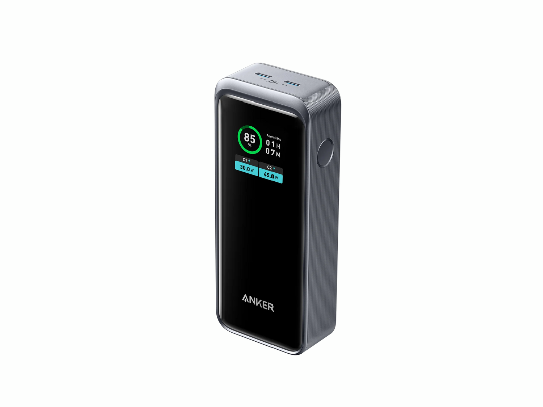 Anker 2-Port 130W 12,000mAh Power Bank with LCD Screen (A1335011) | Power Bank for Smartphones, tablets, laptops - Black Anker 2-Port 130W 12,000mAh Power Bank with LCD Screen (A1335011) | Power Bank for Smartphones, tablets, laptops - Black