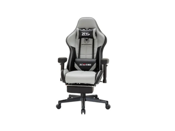 XC-Game Gaming Chair GFY102T18 – Grey, Black, and White