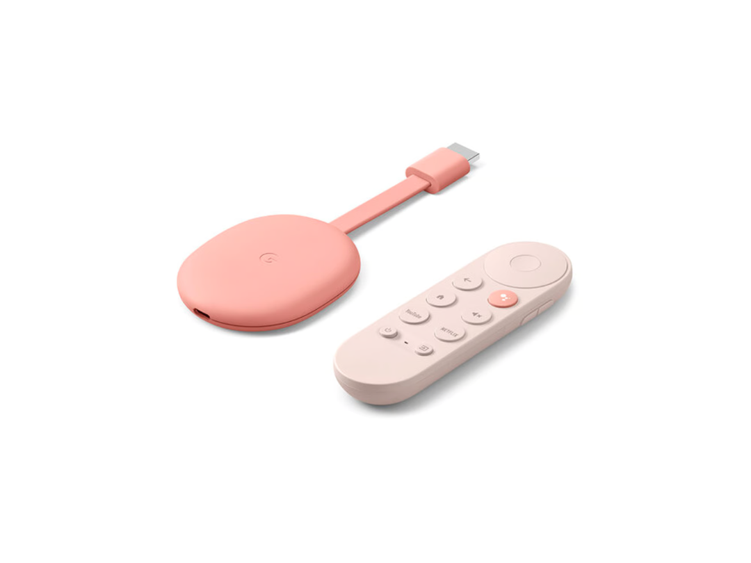 Buy Google Chromecast with Google TV (Sunrise/Pink) 4K HDR, in Qatar