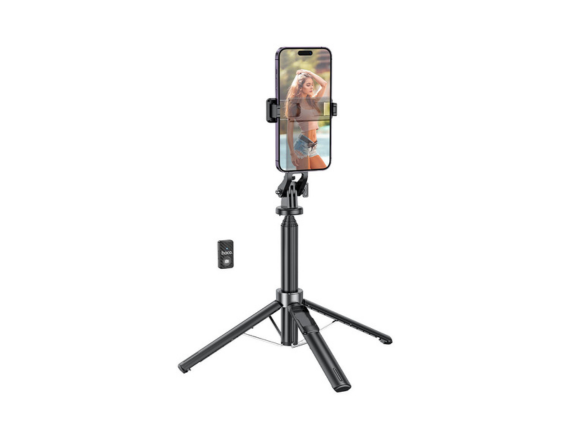 Hoco K21 Tabletop Holder for Live Broadcast – Adjustable, Black