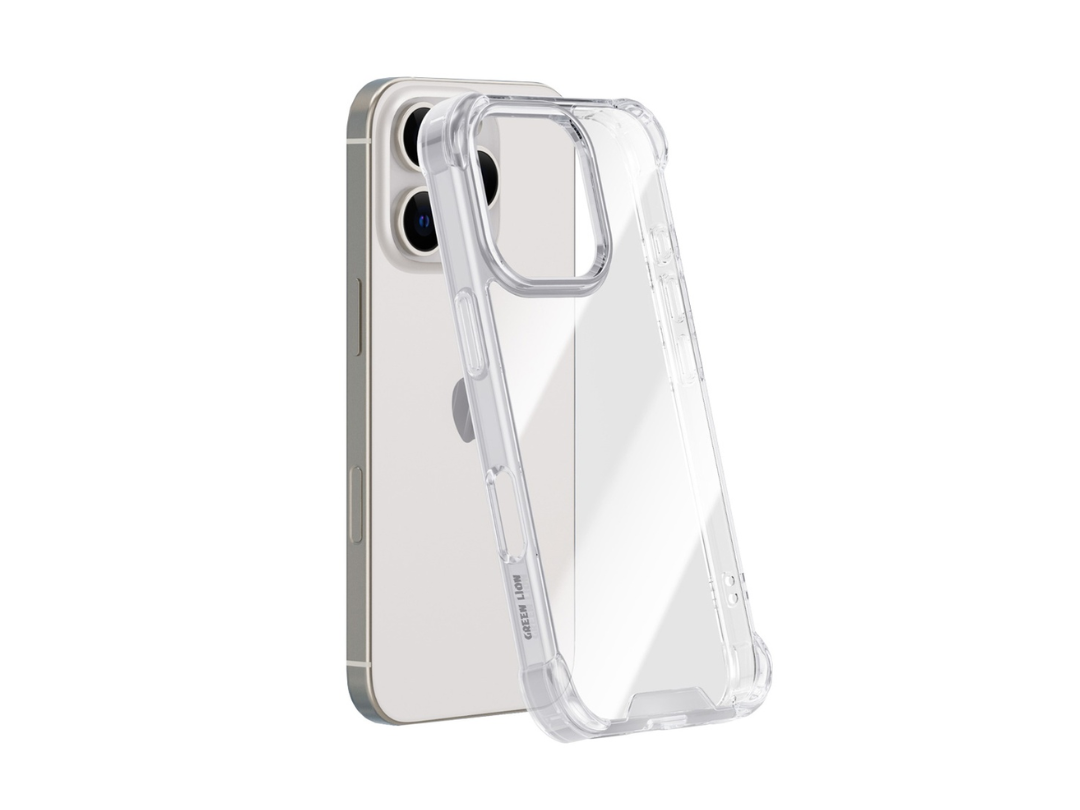 جراب Green Lion المضاد للصدمات لهاتف iPhone 16 Pro - شفاف جراب Green Lion المضاد للصدمات لهاتف iPhone 16 Pro - شفاف