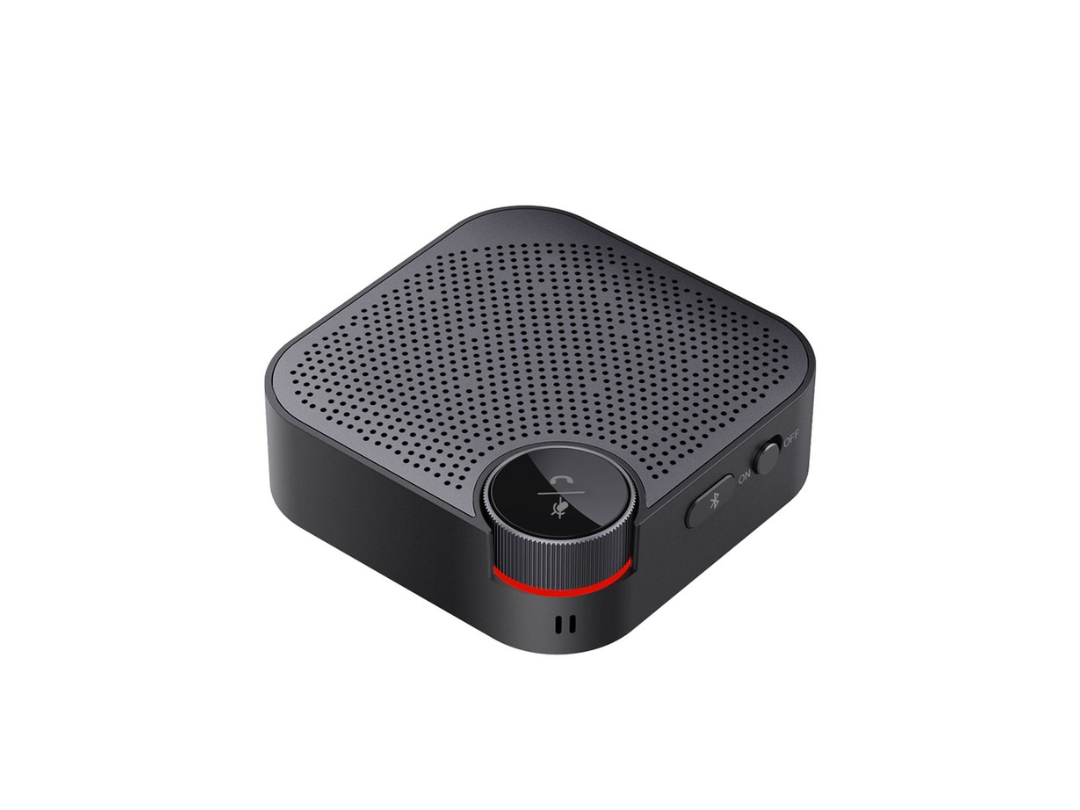 Porodo Bluetooth Conference Speaker 3 m Mic Range – Black | Qatar Delivery