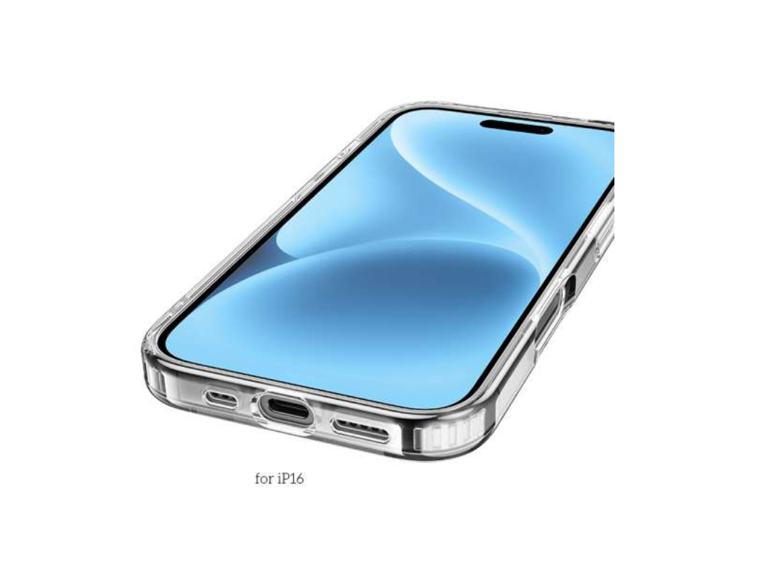 Hoco Magnetic Case for iPhone 16 - Transparent, Wireless Charging