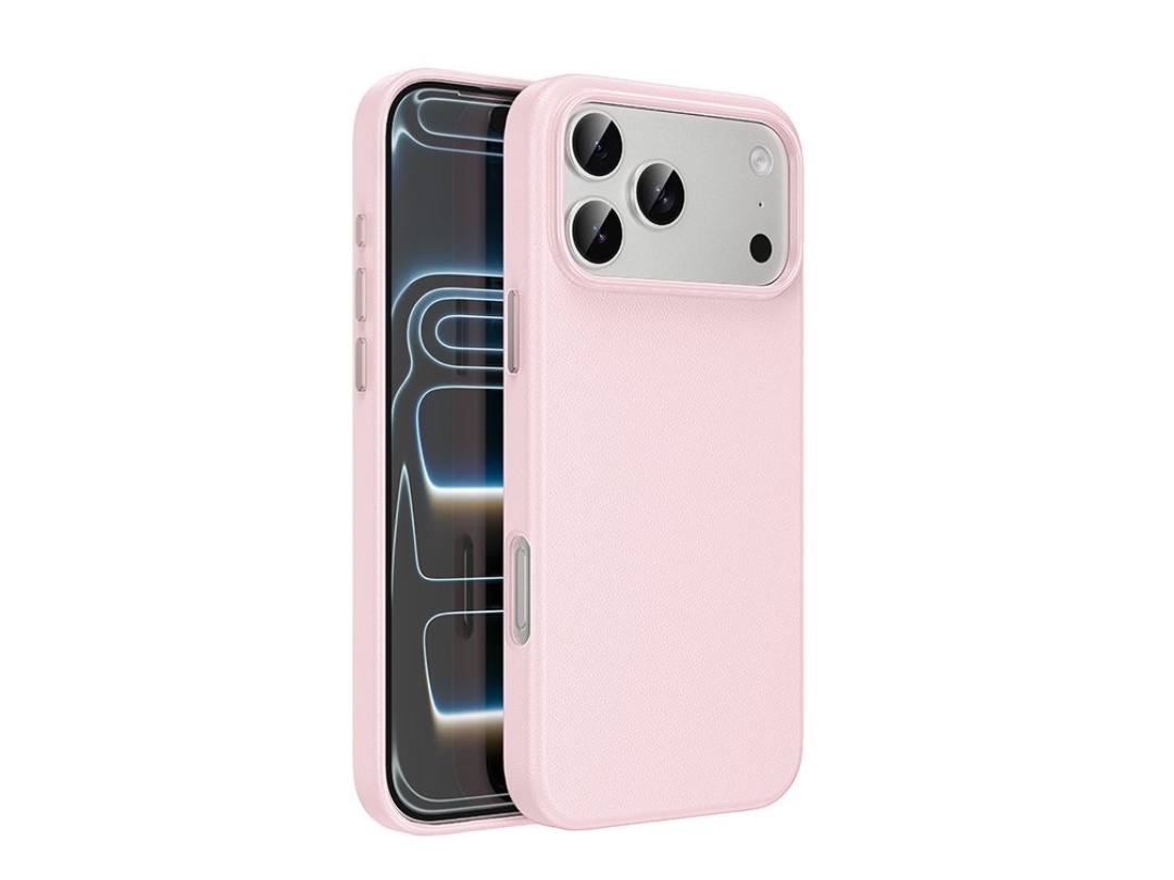Buy Hoco DG29 iPhone 17 Pro Leather Case – MagSafe & Drop Guard in Qatar