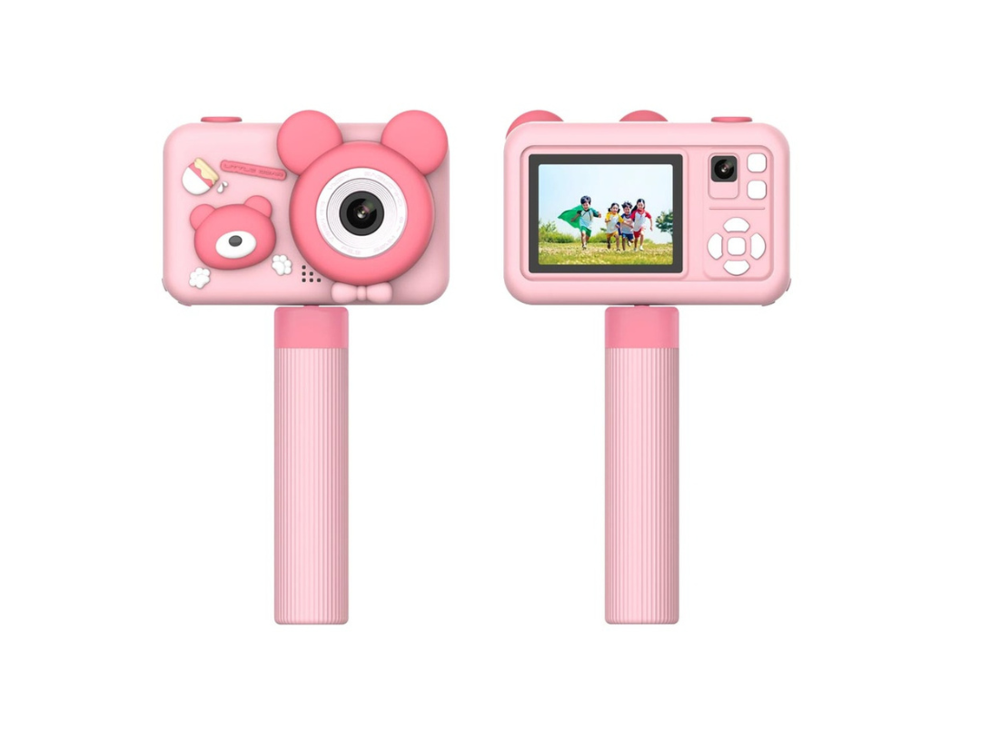 Porodo Kids 26MP Digital Camera with Tripod Stand – Pink