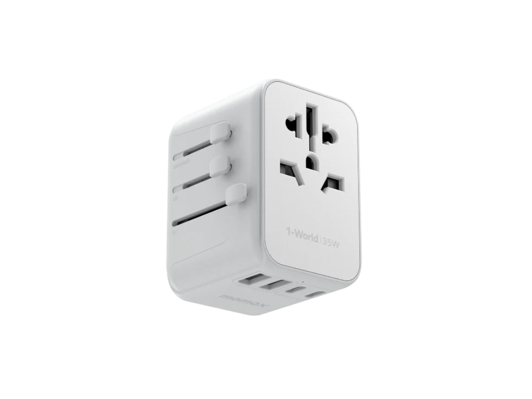 Buy Momax 1-World 5-Port Travel Charger 35W - White in Qatar