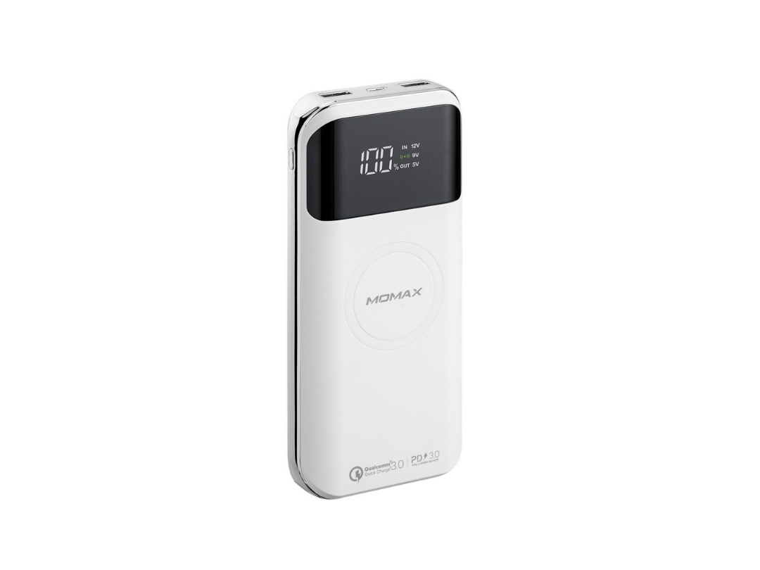 Buy Momax Q.Power Air 2+ 20000mAh Wireless Power Bank - White in Qatar