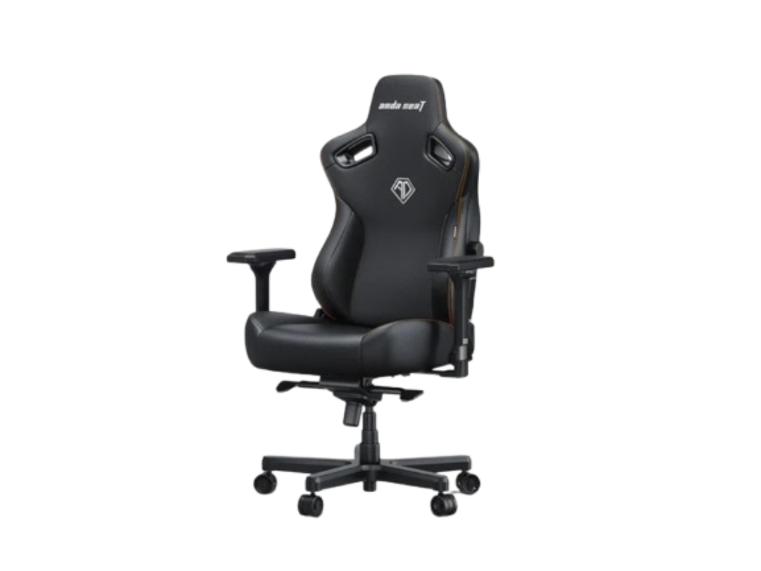 AndaSeat Kaiser 3 XL Gaming Chair - PVC Leather, 4D Armrests, Black