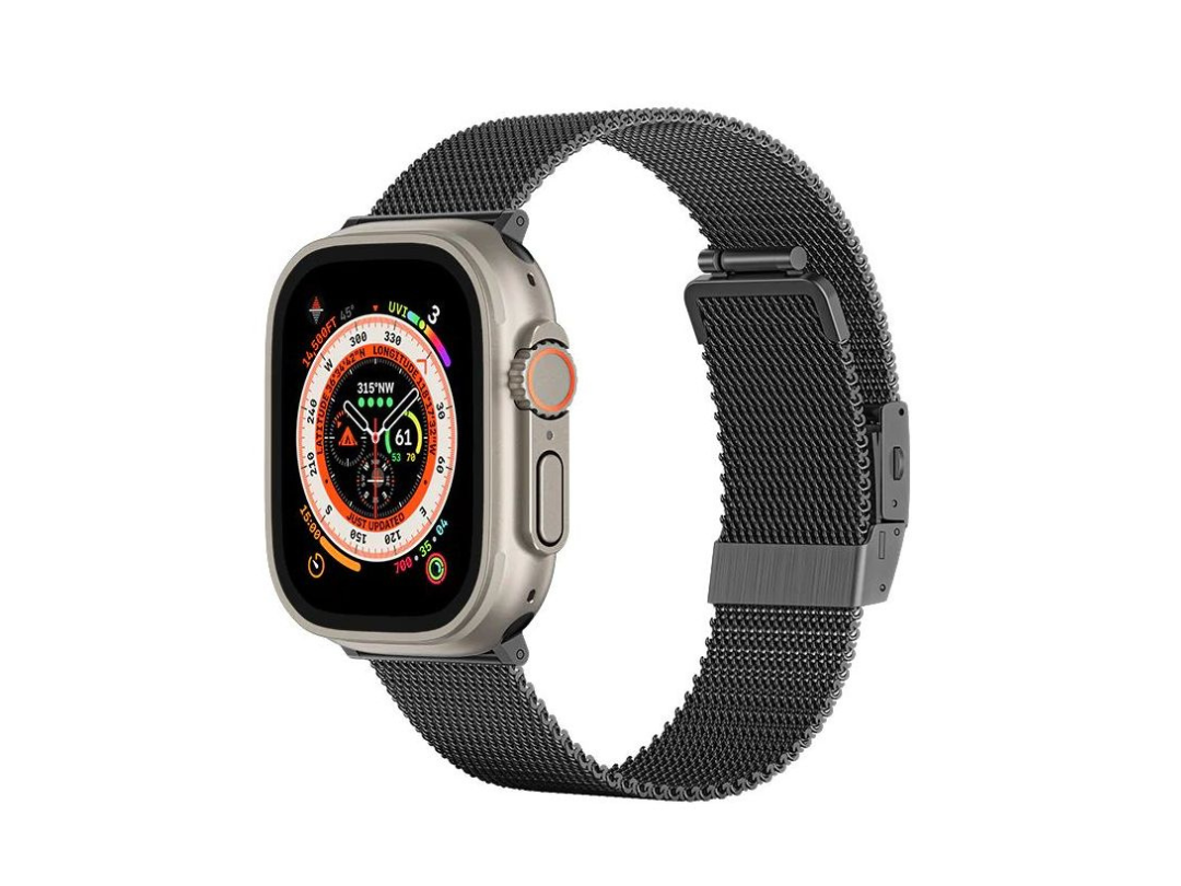 AmazingThing Titan Metal Band for Apple Watch 49/45/44/42mm - Black