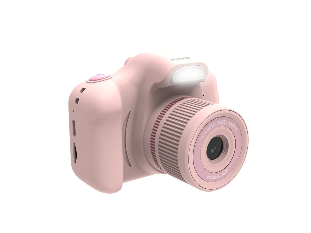 Porodo Kids Digital Camera Dual Lens Selfie - Pink - Qatar