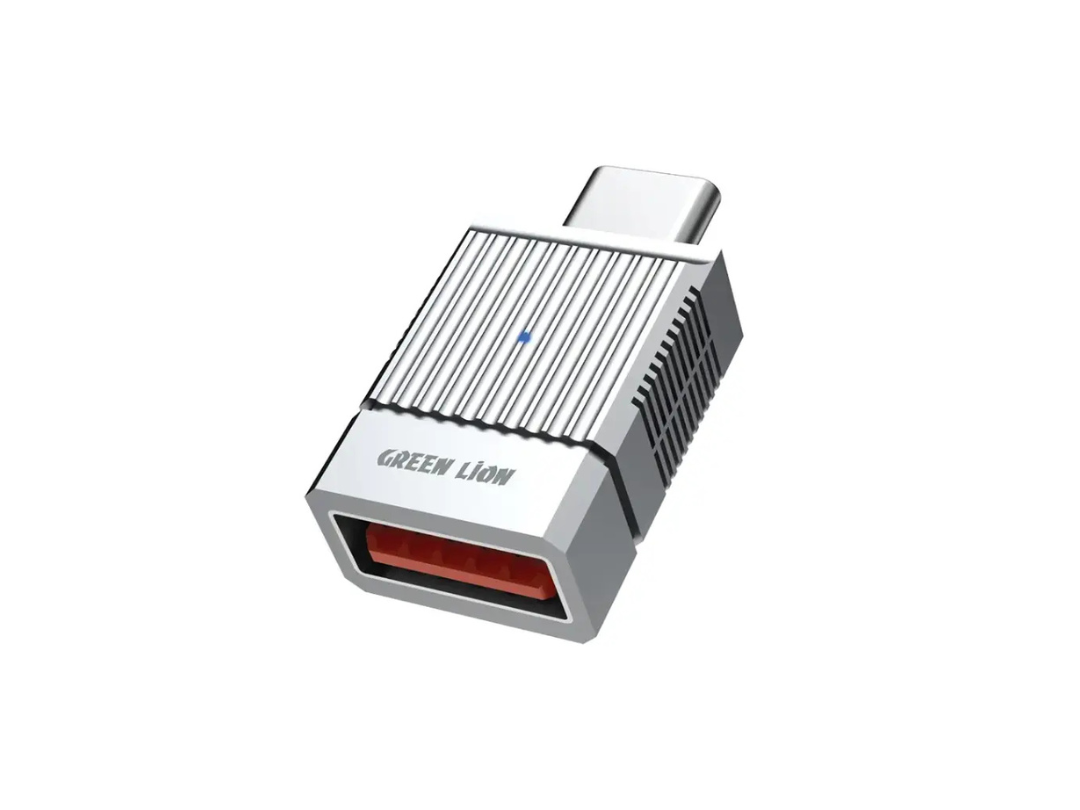 Green Lion 2-in-1 OTG Adapter USB-A to USB-C – Gray | Qatar