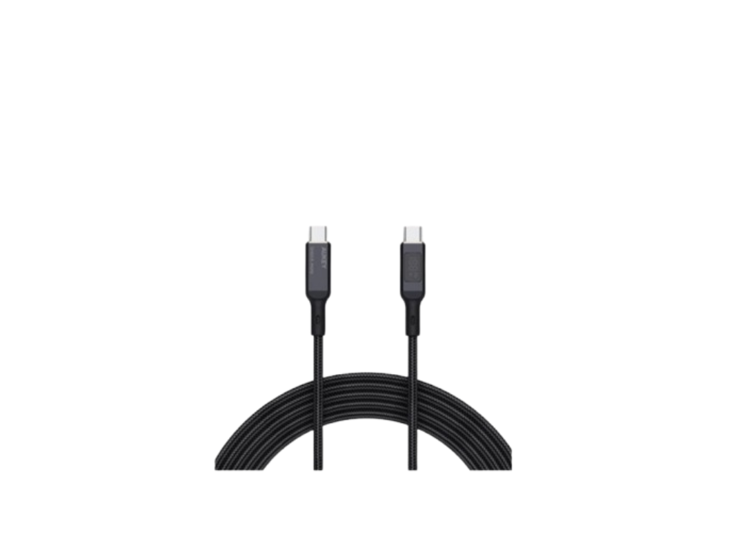 Buy Aukey USB-C to USB-C Nylon Braided Cable 100W 1.8m LCD Display in Qatar