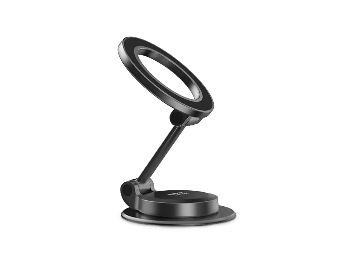 Porodo 360° Foldable Maglock MagSafe Car Mount – Black | Qatar Delivery