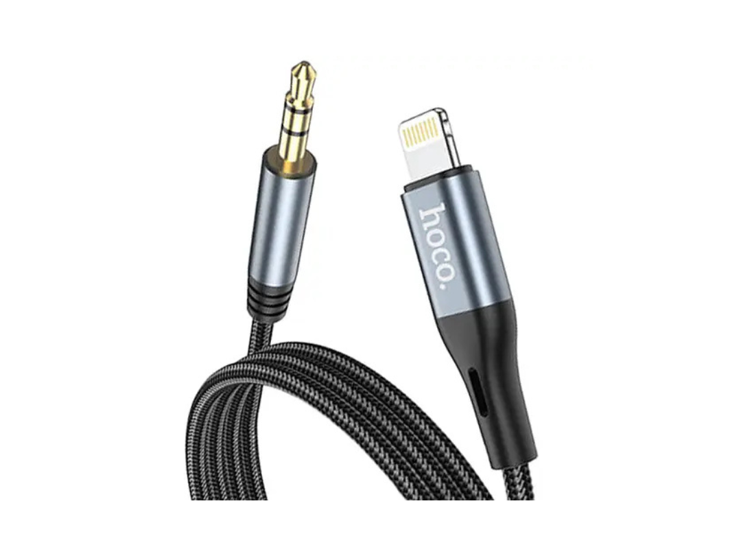 Hoco Lightning to AUX Digital audio conversion cable DUP03 1m Black