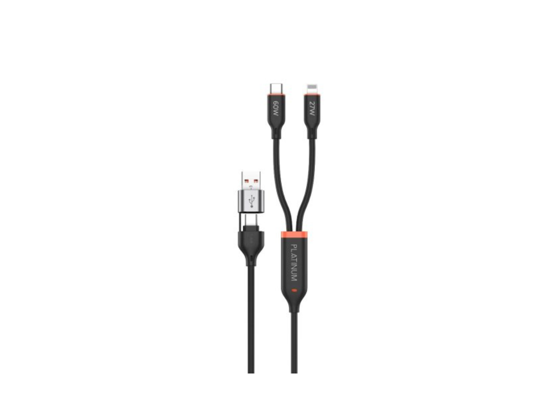 Platinum VITAL Series 2in1 PD Cable 1.2M - Black