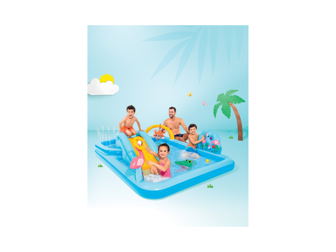 Buy Intex Jungle Adventure Inflatable Play Center – Slide & Pool | in Qatar