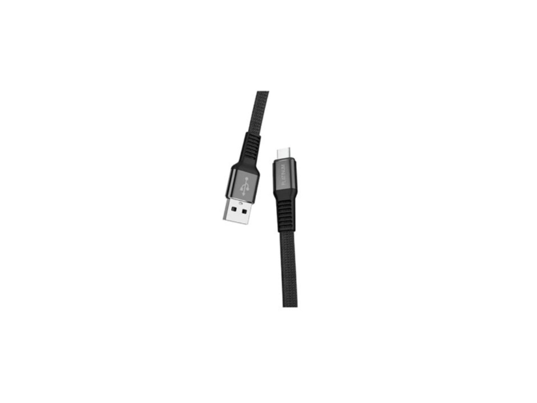 Buy Platinum TOUGH Type-C 2M 2.4A Cable - Black in Qatar