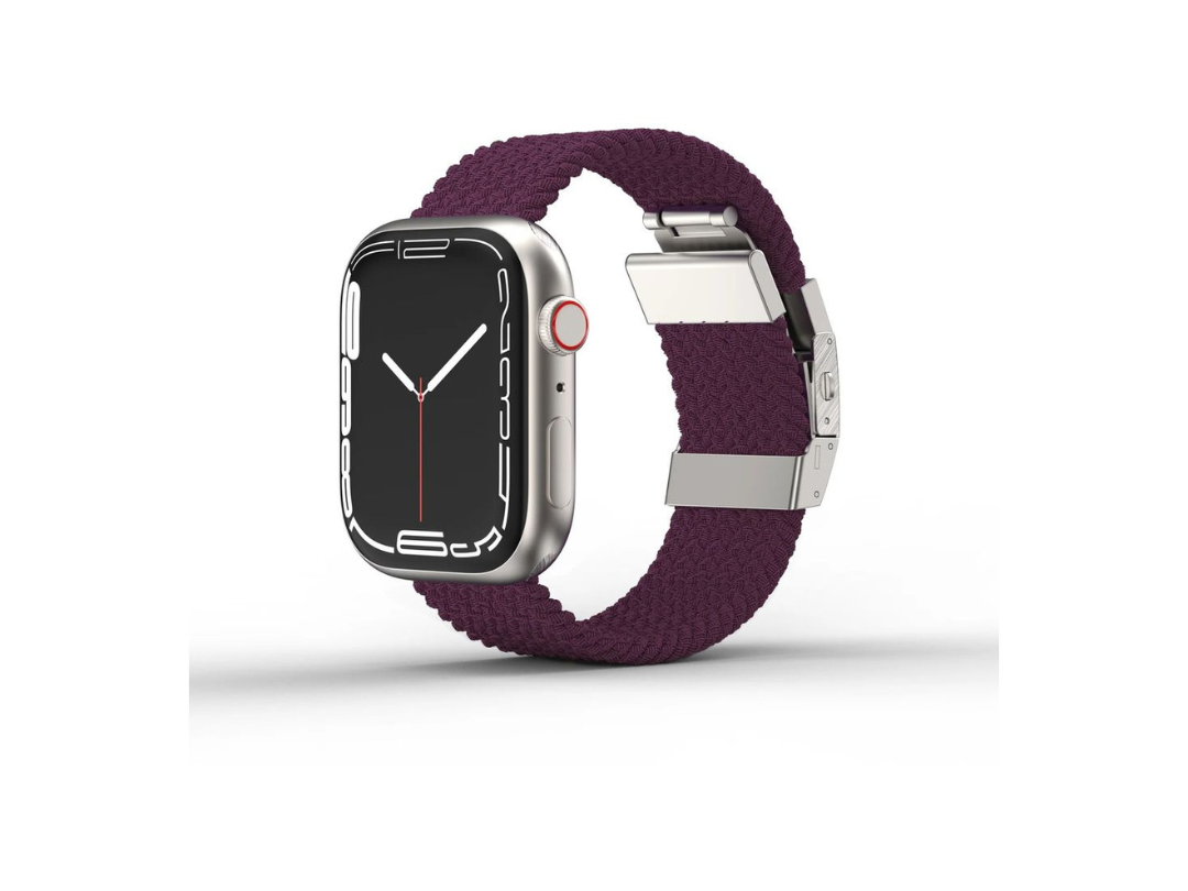 AmazingThing Titan Weave Band for Apple Watch 45/44/42mm - Dark Cherry