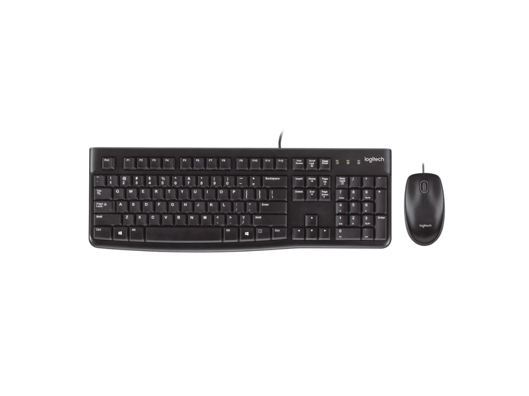 Logitech MK120 Wired Keyboard & Mouse Combo | Fast Delivery Qatar