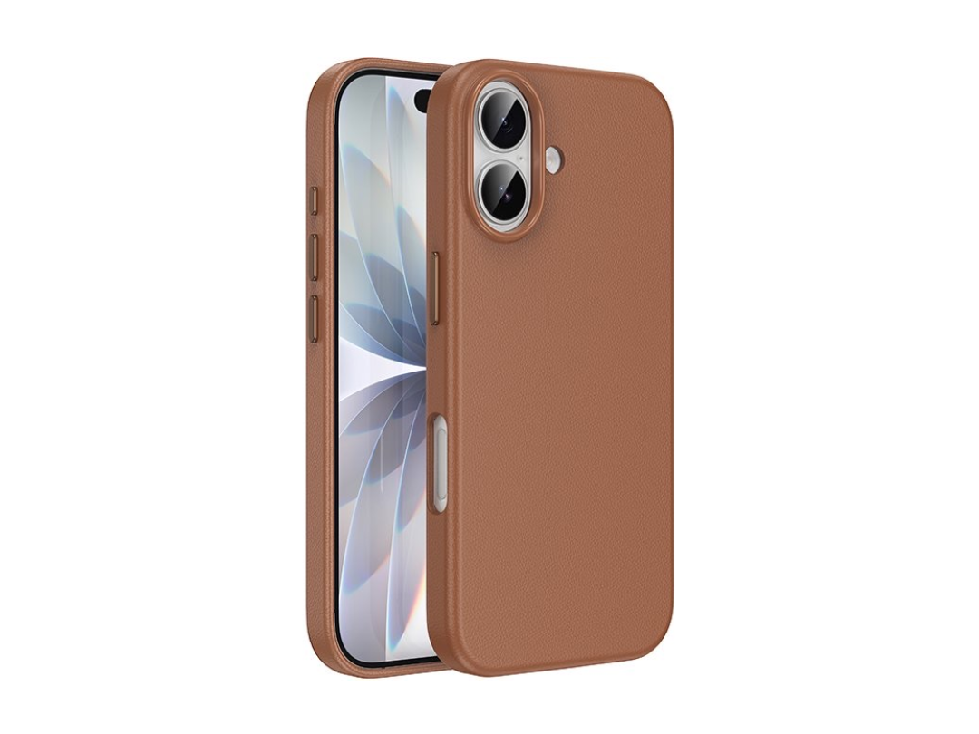 Buy Hoco DG29 iPhone 17 Leather Case – MagSafe & Drop Protection in Qatar