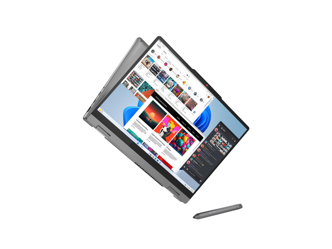 لابتوب لينوفو ايديا باد 5 المتحول 2 في 1 بشاشة 14 بوصة 14IRH9، معالج انتل كور i7-13620H، ذاكرة وصول عشوائي (RAM) سعة 16 جيجابايت، قرص صلب (SSD) سعة 1 تيرابايت، شاشة WUXGA OLED مقاس 14 بوصة، ويندوز 11 هوم، لون رمادي قمري، 83KX003YAX