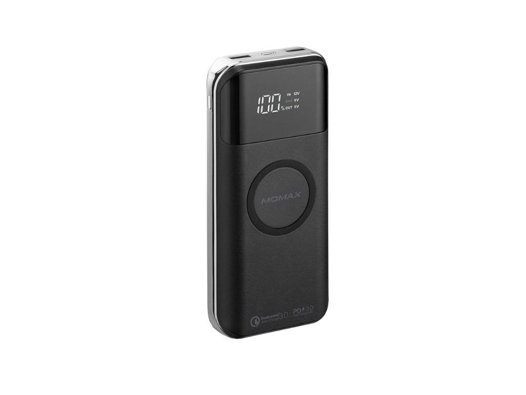 Momax Q.Power Air 2+ 20000mAh Wireless Power Bank - Black