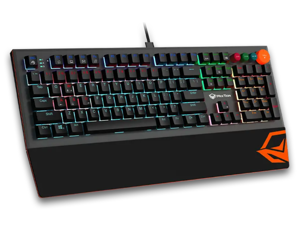 Buy Meetion MK500 RGB Mechanical Gaming Keyboard with Palm Rest – in Qatar