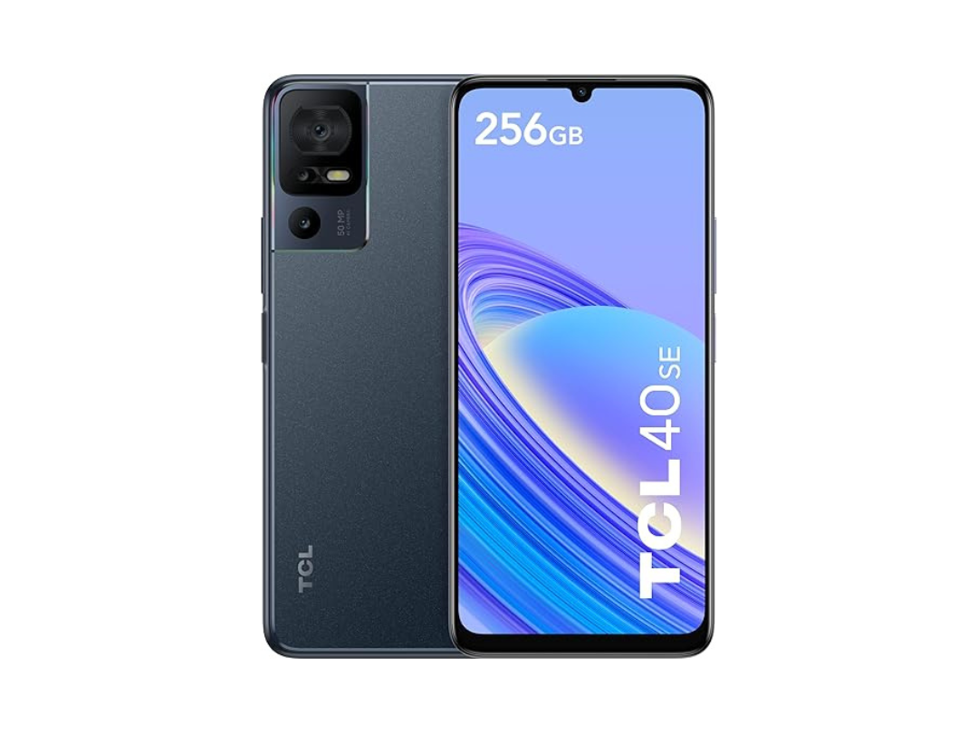 هاتف TCL 40 SE الذكي 6GB/256GB 4G باللون الرمادي الداكن - T610K2