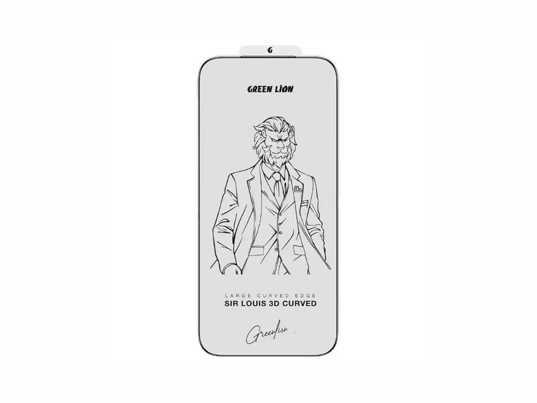 Green Lion iPhone 17 Pro / 17 Pro Max Sir Louis 3D Curved Advanced Round Edge Screen Glass Protector - Clear
