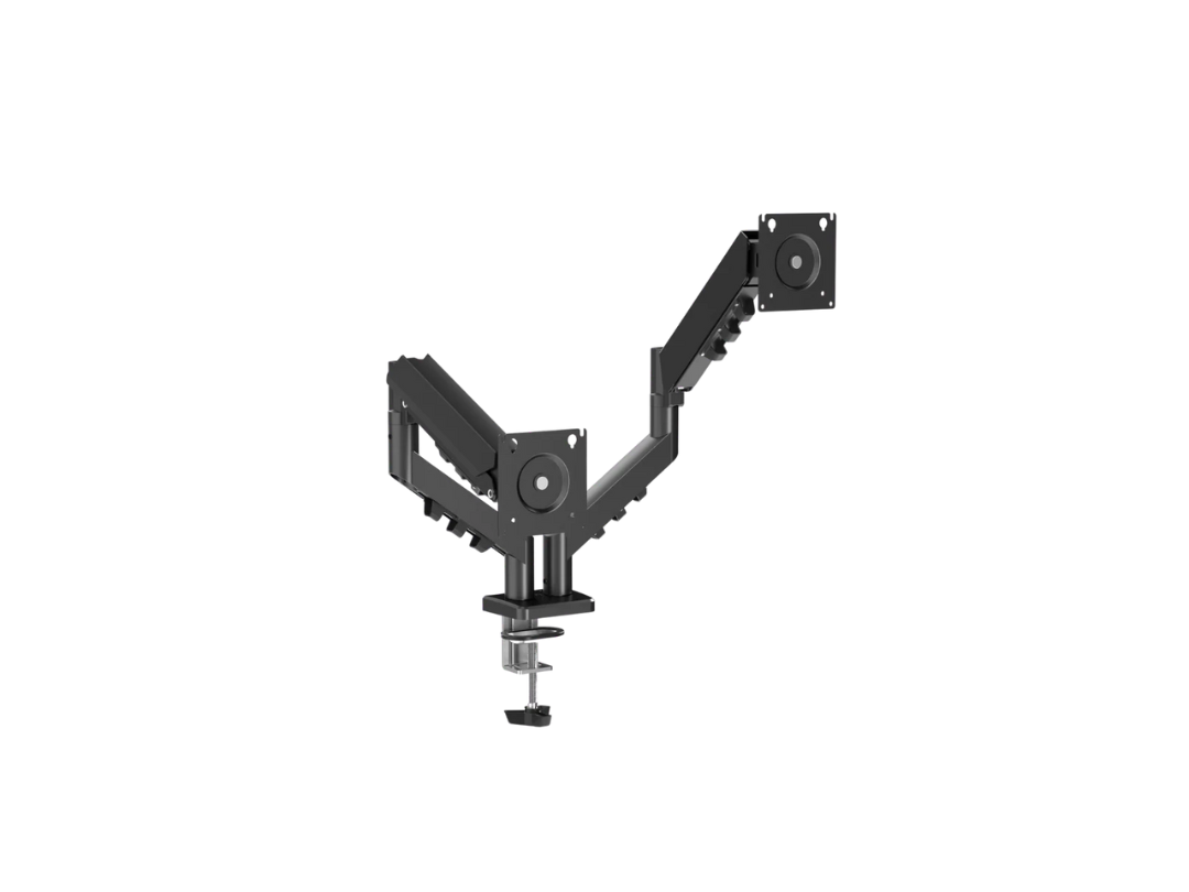GAMEON GO-5550 Gas Mechanical Spring Dual Monitor Arm For Gaming And Office Use, 17
