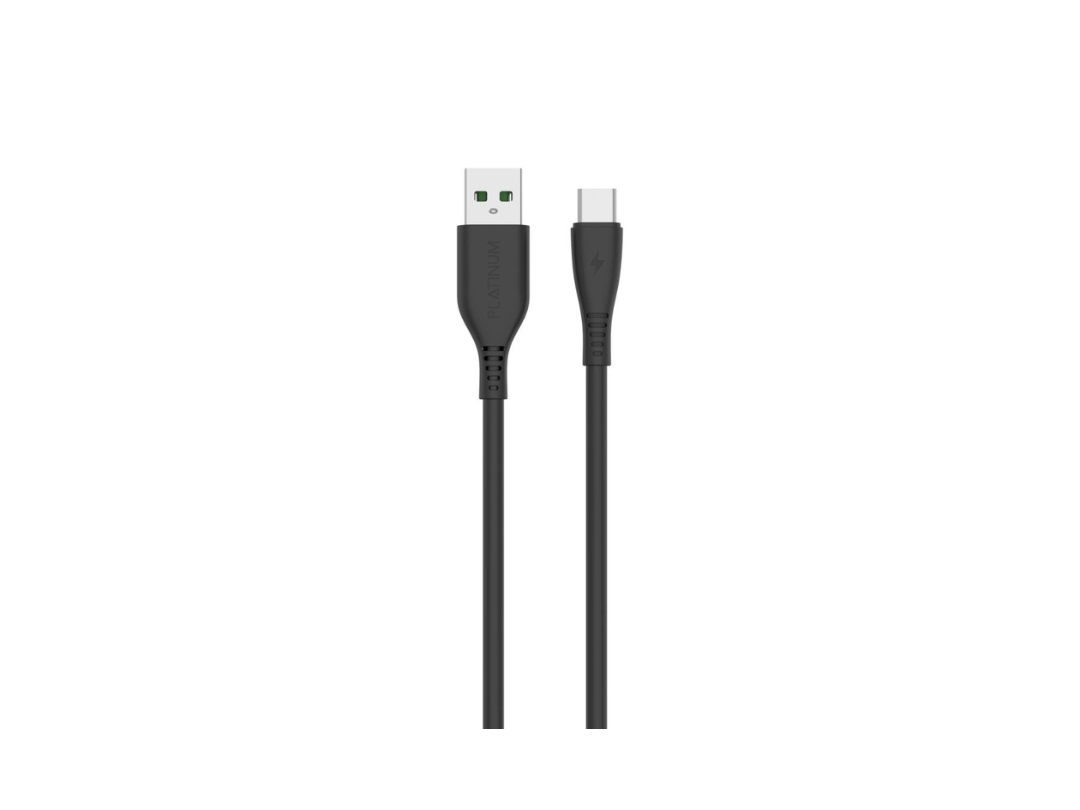 Buy Platinum FLEX Type-C 3.0A Cable 1M - Black in Qatar