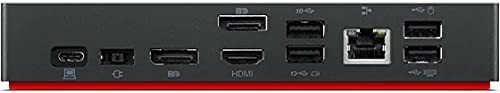 Lenovo ThinkPad USB Type-C Dock Gen 2 with 4K (40AY0090US) + ZoomSpeed HDMI Cable (with Ethernet) + ZoomSpeed DisplayPort Cable + Starter Bundle