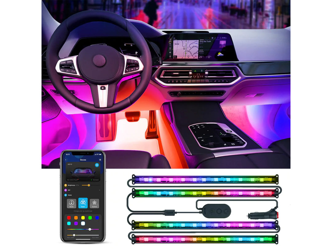 Govee RGBIC Interior Car Lights Without Remote Control