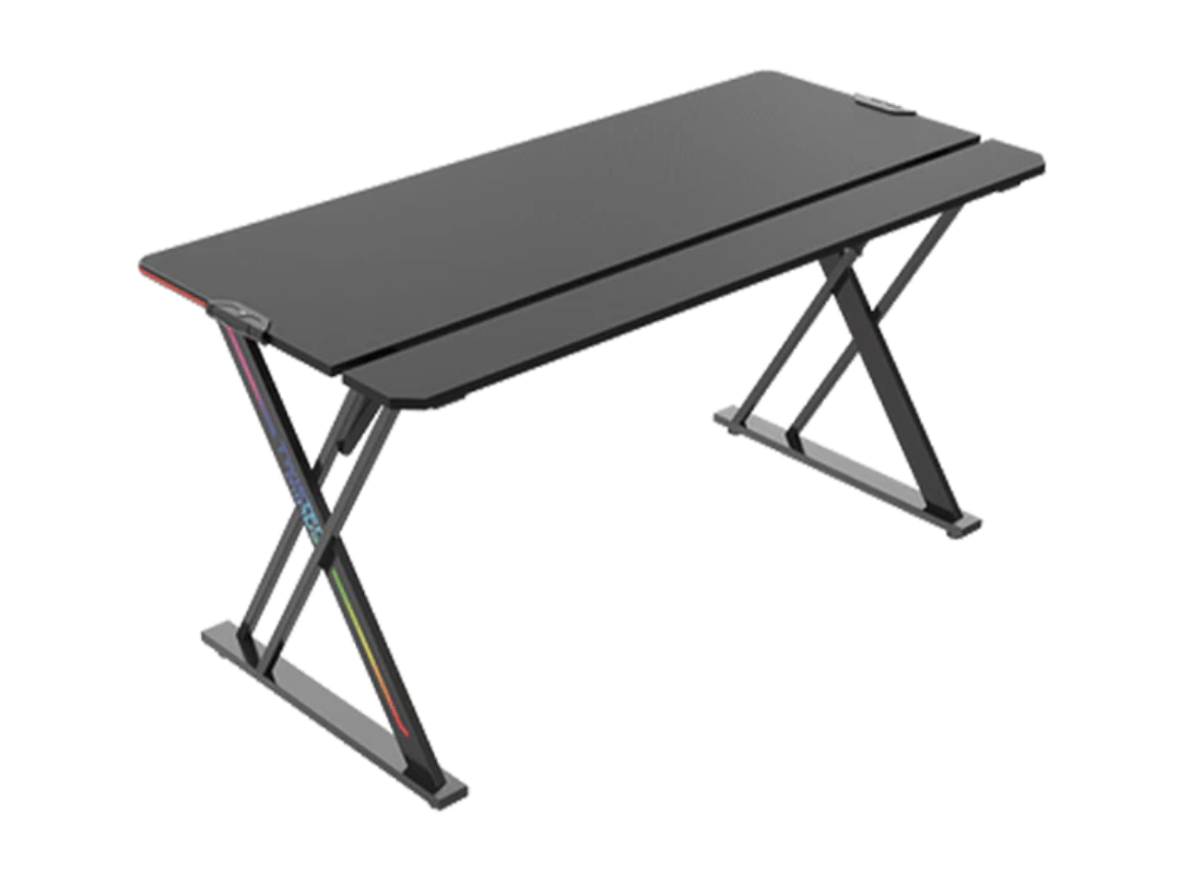 Buy Twisted Minds X‑Shaped RGB Gaming Desk – 150cm – in Qatar