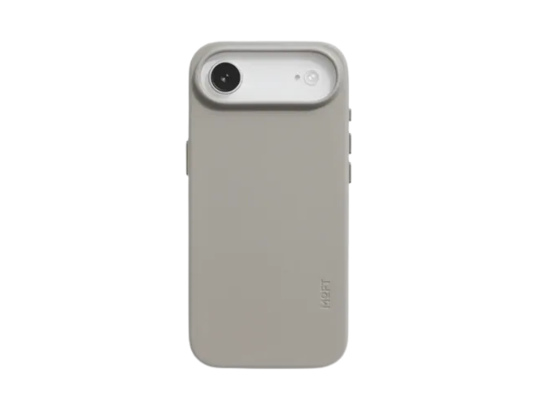 Buy MOFT iPhone 17 Air Snap Leather Case – Jet Black / Taupe |in Qatar
