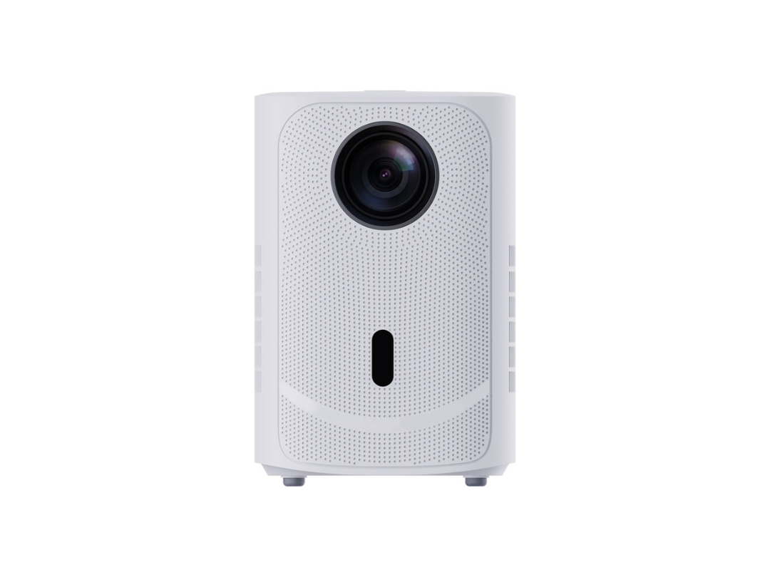 Porodo 720P Projector Android 9 - White | Wi-Fi, Bluetooth, 150” Screen