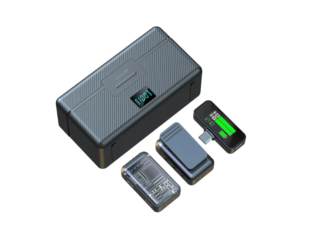 Green Lion GM‑90X Type‑C Wireless Mic – 360° Audio, 8h Battery