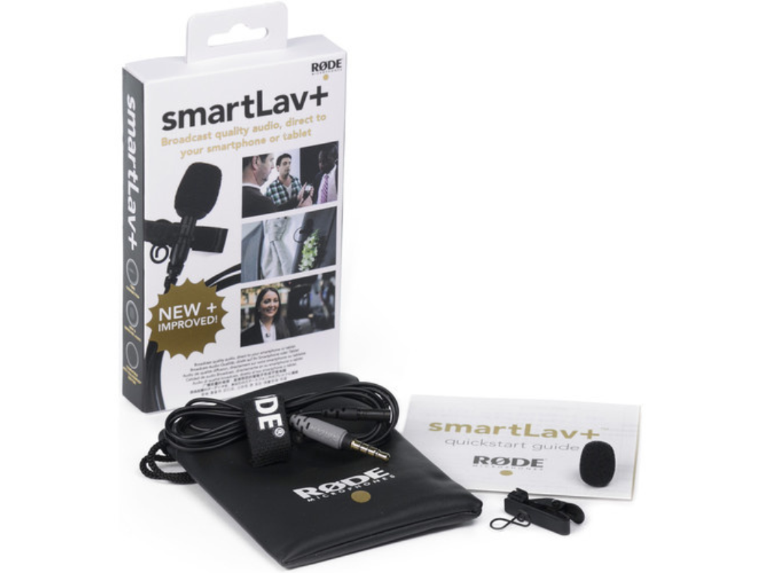 ميكروفون مكثف RODE SmartLav+ Lavalier للهواتف الذكية مع توصيلات TRRS