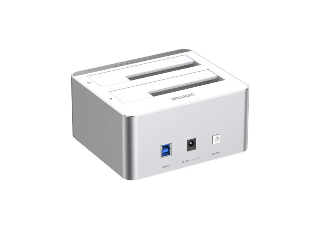 Unitek Y-3026 USB3.0 Dual Bay SATA Docking Station for HDD/SSD