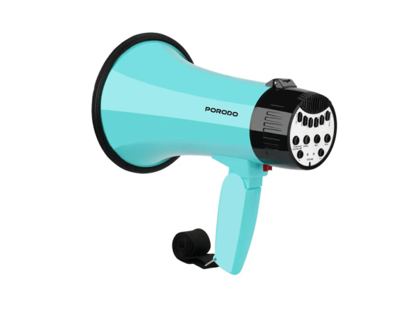 Porodo Kids Megaphone - Sky Blue | Loud & Fun for Kids, 3+ Years