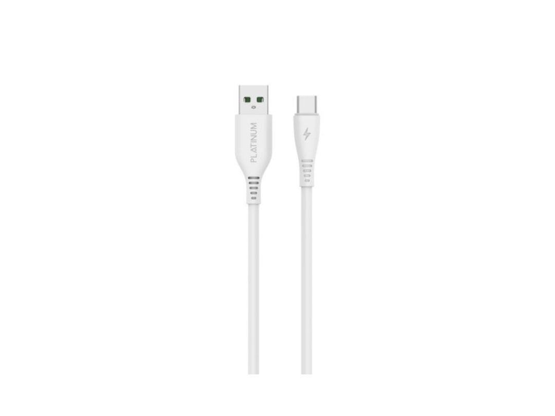 Buy Platinum FLEX Series Cable Type-C 3.0A 1M - White in Qatar