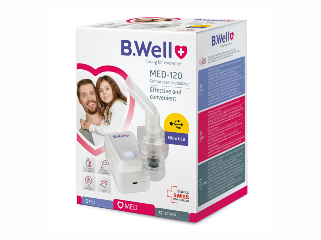 B.Well MED 120 Smart Compressor Nebulizer - 3 Years Warranty B.Well MED 120 Smart Compressor Nebulizer - 3 Years Warranty