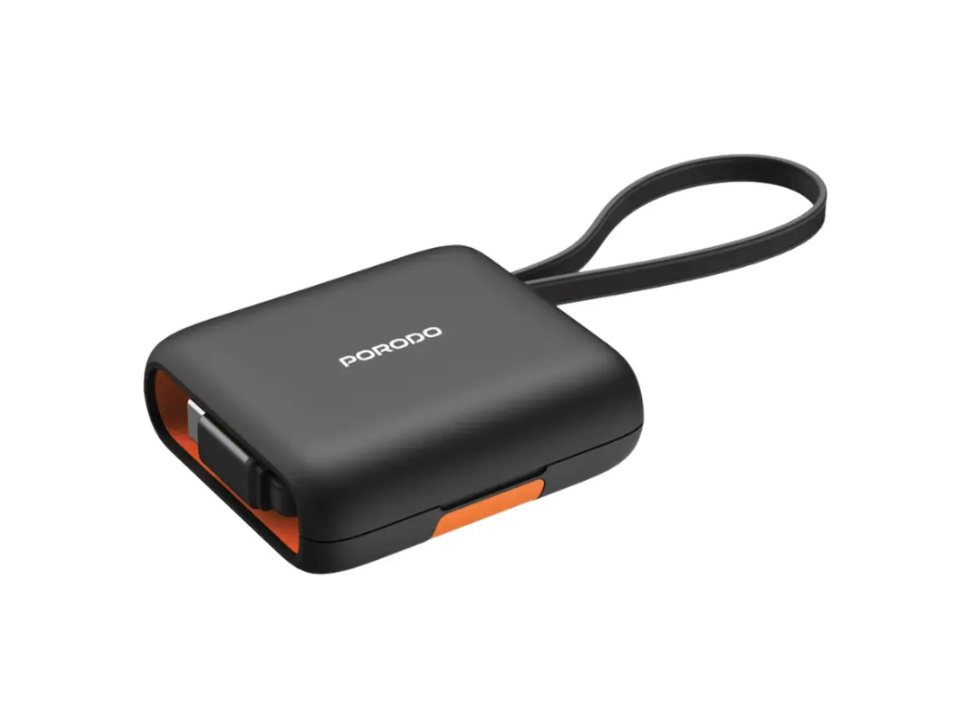 Buy Porodo Multi-Functional Travel Data Cable Set – Orange | in Qatar