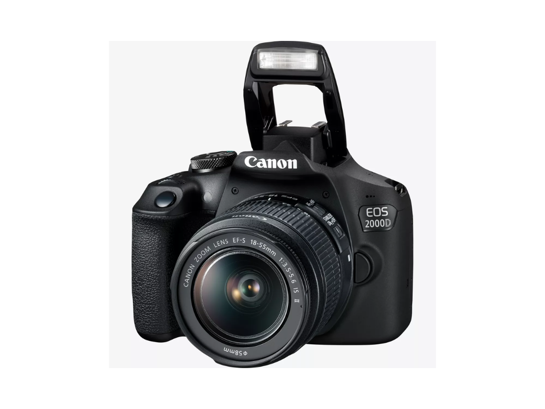 Canon EOS 2000D DSLR + 18-55mm Lens Kit – Beginner Camera Qatar