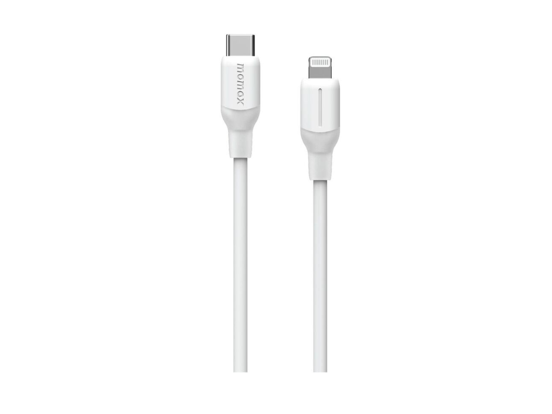 Buy Momax 1-Link Flow 35W USB-C to Lightning Cable 1.2m - White in Qatar