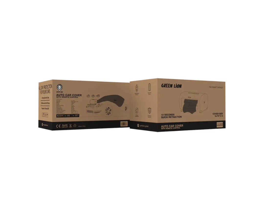 Buy Green Lion Auto Car Cover – Remote Control | in Qatar